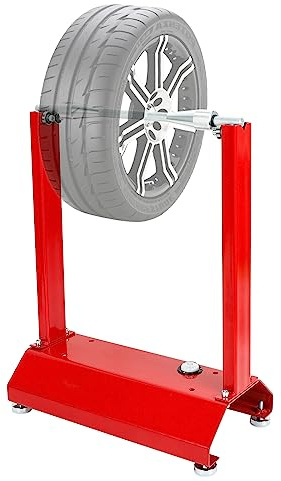 BLACKHORSE-RACING Motorcycle Bike Wheel Balancer Tire Balancer Rim Tire Balancing Spin Static Truing Stand with Adjustable Centering Cones
