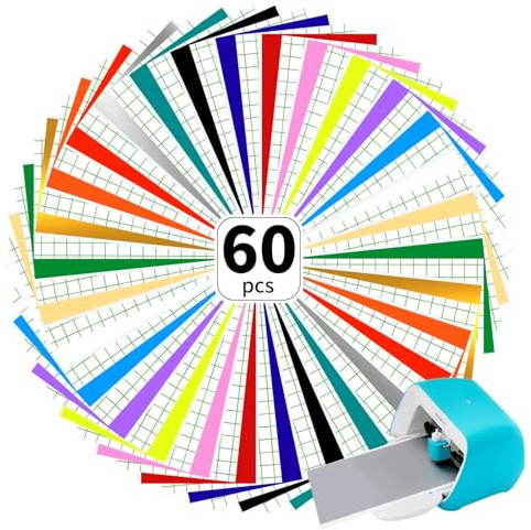 Smart Vinyl Permanent für Cricut Joy, 14cm*30.5cm Vinylfolie Plotter, Transferfolie Plotter Set für Laptops, Telefone, Wände und mehr