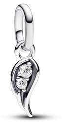 PANDORA ME Funkelnder Engelsflügel Mini-Charm-Anhänger aus Sterling Silber mit Cubik Zirkonia, Kompatibel ME und Moments Armbändern, 793041C01