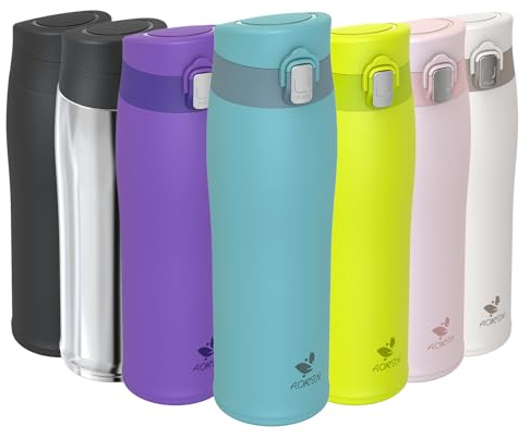 AORIN Borraccia Termica, Borraccia in Acciaio Inox 18/8, 750ml Borraccia Bambini, Bottiglia Termica Senza BPA e Perdite, Thermos per Sport, Outdoor e Pendolarismo con 2 Coperchi