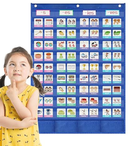 Taschendiagramme für das Klassenzimmer, Taschendiagramm - Wortkarten-Taschendiagramm | Wörter-Konzeptkarten für ansprechende pädagogische Muster, wasserfest für Kinder, Lehrer, Schüler im