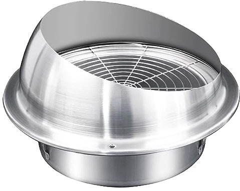 Rejilla de ventilación redonda para sofito, 6 pulgadas, 7 pulgadas, 8 pulgadas, cubierta de escape, grandes rejillas de ventilación de acero inoxidable, sin rejilla, tapa de ventilación de pared,