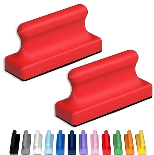 Glassboard Studio Mega Magnets - Neodymium - Heavy Duty, Colorful, Ergonomic, Ideal for Crafting, Quilting, and as Magnetic Knife Holders (2, Cherry Red Pawn)