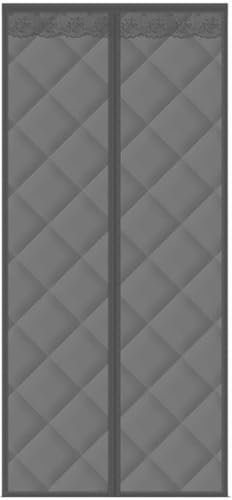 Isolierter magnetischer Türvorhang, 95 x 210 cm, strapazierfähig, winddicht, für den Winter, wetterfest, Türabdeckung für Küche, Schlafzimmer, Klimaanlage, Raum, hält Zugluft draußen, bleibt warm