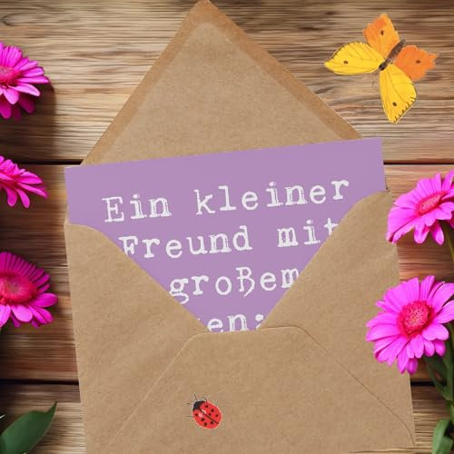 Mr. & Mrs. Panda Einladungskarte Spruch Italienisches Windspiel - Geschenk, Hunderassen Eigenschaften, ein kleiner Freund, stilvoll, faltkarte, Hunderasse, Klappkarte, Hund mit Charakter, doppelkarte