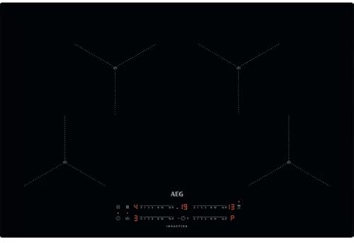 7000 SenseBoil 80cm Induction Hob, 4 Cooking Zones, Black