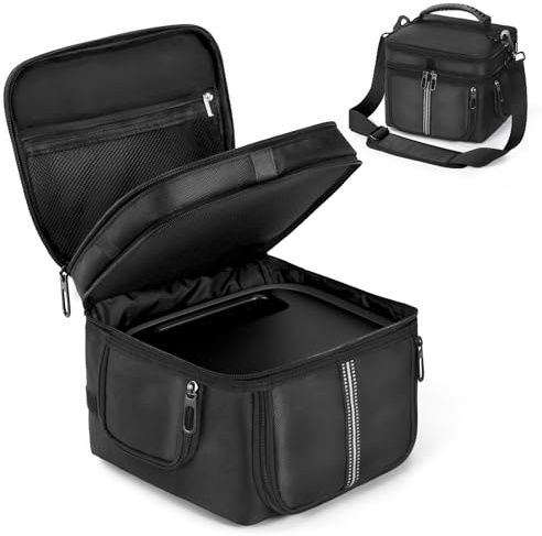 EUGOOCX Étui de transport et sac de rangement de voyage pour ECOFLOW River 3, générateur, câbles et accessoires, avec accès rapide