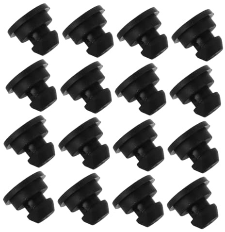Cabilock 24 Piezas de Patas de Goma Antideslizantes para Ollas Arroceras y Ollas a Presión, Protectores Negros para Electrodomésticos de Cocina, Accesorio para Protección de Suelos