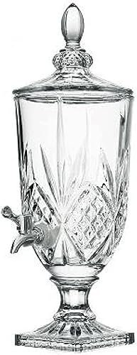 BTZHY Dispensador de Bebidas Dispensador de Bebidas Tipo Torre de Cerveza, de Vidrio de 3 l, con Grifo, Transparente, para Fiestas, Jarra de Cristal para Agua, Jugo y Cerveza (A)