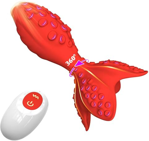 YcsLust Oktopus Analvibrator Prostata Vibrator mit 7 Vibrationsmodi und 7 360°Rotationsmodi Prostata Stimulation Männer mit Fernbedienung Analvibrator Buttplug Analplug Sex Spielzeug die Männer Paare