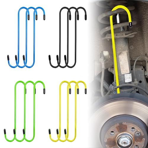 Bremssattel-Aufhängerhaken,12 StüCk Bremssattel Haken Mit Gummispitzen,BremssattelaufhäNger,Bremssattelhaken,Bremssattel Aufhänger Haken Für Bremsen,Arbeiten Zum Aufhängen,Aufhängeachse,Scheibenbremse