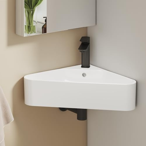 EMKE Pileta de cerámica 560x340x130mm,Blanco Brillante