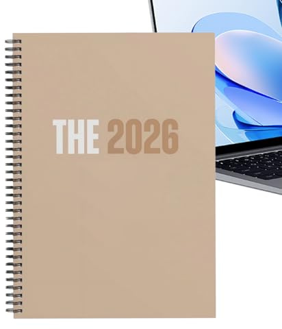 Zasdvn 2026 årsplanerare, anteckningsbok för att ställa upp mål | Dagligt schema anteckningsbok, för arbetsprojekt, personliga mål, studenter, arbetare, entreprenörer, frilansare, rådgivare,