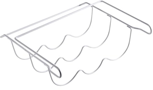 ASAKKURA 1pieza Estante Colgante de Hierro para Nevera Organizador Práctico para Almacenamiento de Cerveza y Botellas Soporte Resistente para Frigorífico Blanco