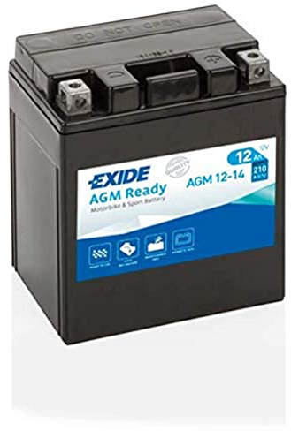 Batería Exide AGM12-14 Moto 12V Agm Ready. 12V - 12Ah/210A (EN) (135x90x165mm)