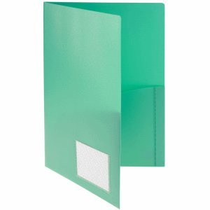 Broschüren-Mappe runde Taschen, Standard, grün, 10 Stück