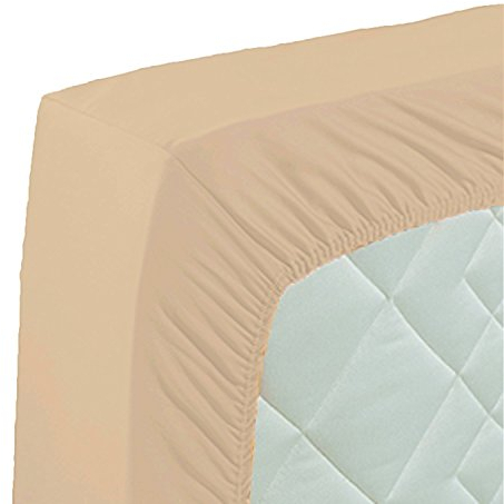 Curt Bauer Spannbettlaken, Beige, 140 x 200 cm