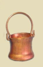 Krippenzubehör, Kupferkübel, Höhe 3cm