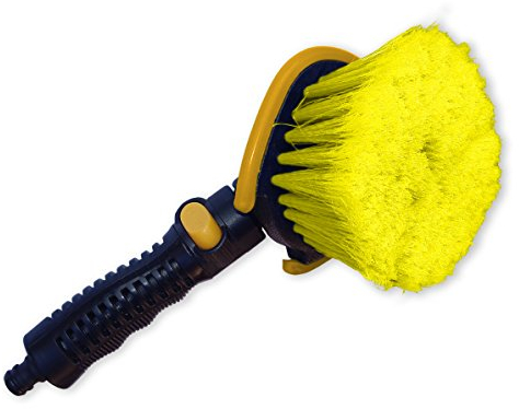 Bradas ES2531 Autowaschbürste blau mit EIN- / Ausschalter, gelb, 10 x 5 x 5 cm