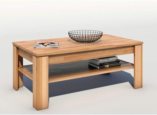 Couchtisch Nino 6393 Kernbuche Teilmassiv B/H/T 110 x 65 x 46 cm.