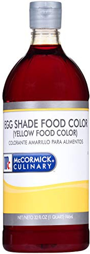 McCormick Culinary Egg Shade (Yellow) Food Color, 32 fl oz - One 32 Fluid Ounce Bottle of Egg-Shade Food Coloring With Bright, Lively Yellow Color Perfect for Frosting, Icing, Cakes, Cookies and More