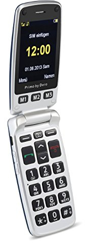 Primo 413 by Doro Großtastenhandy mit Tischladestation blau