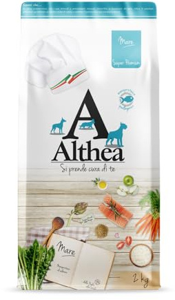Althea Monoproteico al Salmone, Cibo per Cani Adulti di Taglia Piccola - 2 kg