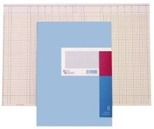 K”nig Ebhardt Spaltenbuch A4 in Kopfleisten-Ausfhrung - blauer Kartonumschlag, Schema ber 2 Seiten, 13 Spalten, 40 Blatt