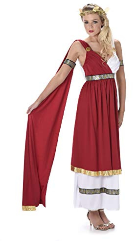 Roman Empress Ladies Fancy Dress Ancient Greek Grecian Womens Adults Costume