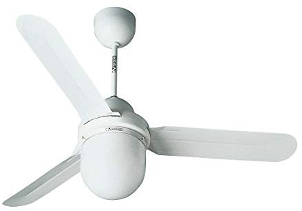 Casafan Ventilatore da soffitto Design 1S/L – Pale del rotore Ø 1420 mm – Laccato bianco