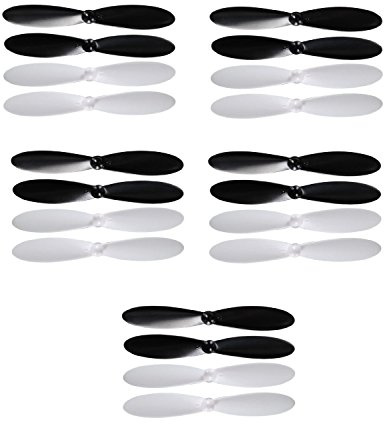 Earthsafe 5 x Propeller Set (20 Rotoren), passend für Hubsan H107 X4, H107-02, Revell 24090, QS 550 XS, RC Quadrocopter Ersatzteile