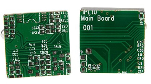 MRCUFF PC Motherboard Computer Chip Upcycled Green Circuit Board Pair Cufflinks Presentation Gift Box & Polishing Cloth