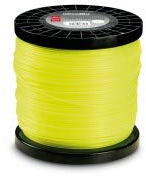 AUSONIA - 83752 Bobina Hilo para CORTABORDES CORTACESPEDES Y DESBROZADORA Profesional Redondo DE 3,30 MM X 2 KG