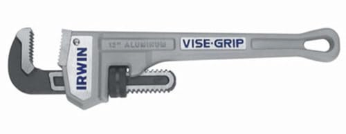 IRWIN VISE-GRIP Tools llave de tubo de aluminio fundido, capacidad de mandíbula de 2 pulgadas, 12 pulgadas (2074112)