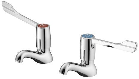 S8260AA Armitage Shanks Genuine Chrome Markwik Two Handle Deck Mount Basin Pillar Taps