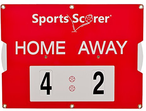 sports scorer Scoreboard for Football, Hockey, Table Tennis, School Play, Teambuilding Games and more. Portable, Durable - Small 46cm x 32.5cm