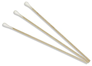 carmesin Tamponi di cotone – testa piccola unilaterale – 100 pezzi lunghi 150 mm