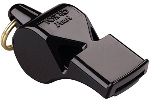 Fox 40 Pearl Whistle, Referee-Coach, Safety Alert, Dog, Rescue, Outdoor-Black