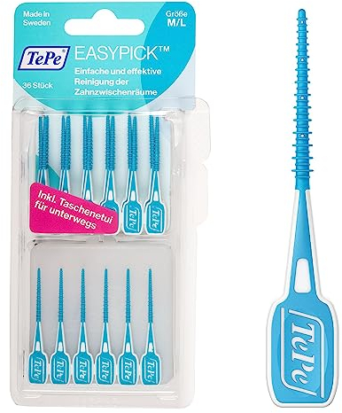 TEPE Interdentalbürst Easy Pick blau, Size M/L, (Pack of 36), M/L (36er Pack)