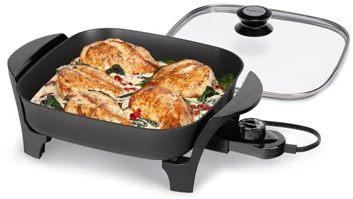 Presto 06626 11 inch Electric Skillet w/glass lid