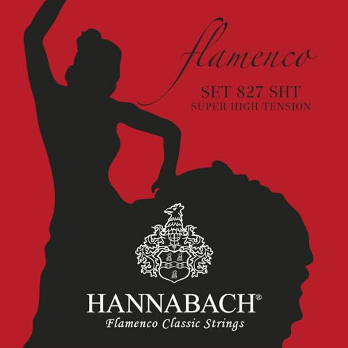 Hannabach Klassikgitarrensaiten Flamenco Serie 827 Super High Tension Satz Made in Germany - 827SHT