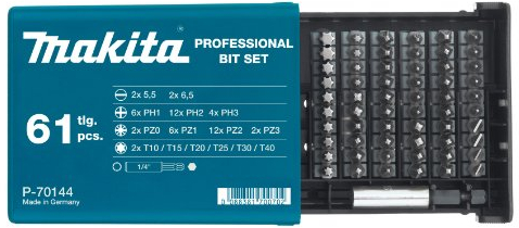 Makita P-70144 Bit-Set 61 Stck