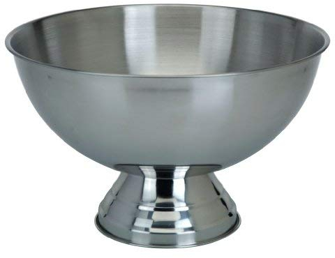 Spetebo Edelstahl Champagnerschale im edlen Design - 40 cm - Sektkühler für bis zu 6 Flaschen - Getränke Sekt Champagner Wein Flaschen Kühler Schale