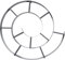 Kare Design scaffale da parete Snail, libreria, argento/grigio, 74x82x13cm, forma chiocciola, acciaio vernicato a polvere