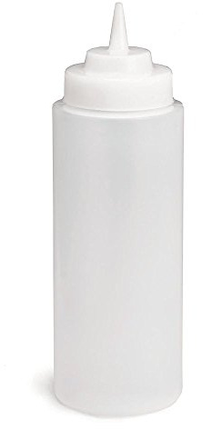 Tablecraft 3263C WideMouth 32 Ounce Squeeze Bottle - Dozen, Natural