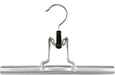 MAWA 0130015052 10 x Hosenspanner Hosenbügel. SKINfriedly anti-Rutschsilber 26 cm