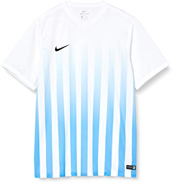 Nike Herren Fußball-t-Shirt Striped Abteilung Ii, Weiß Schwarz, XL, 725893