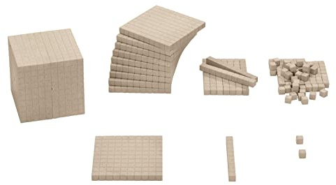 Mathematischer Würfel - Montessori-Material - Dienes Material zur Mächtigkeit der Zahlen