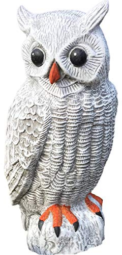 stoneandstyle Steinfigur Uhu Kauz Eule, Frost- und wetterfest bis -30°C, massiver Steinguss