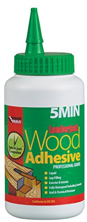 Everbuild Lumberjack 5 minute Polyurethane Wood Adhesive Liquid, 750 g